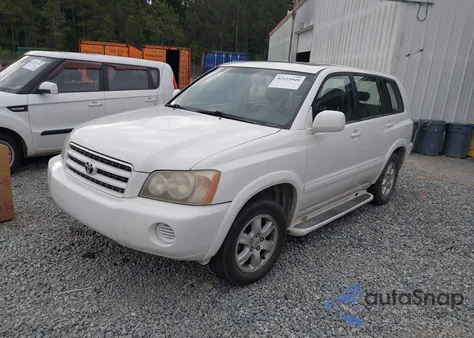 2002 Toyota Highlander V6 (A4) z USA, uszkodzony, nr VIN JTEGF21AX20032565